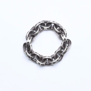 CHROME HEARTS クロムハーツ ペーパーチェーンリング 指輪 サイズ11号 重量約4.74g シルバー925 アクセサリー 美品 中古 4a005199