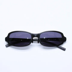 極美品 PRADA プラダ スクエア サングラス アイウェア SPR68A 7AB-1A1 メタル プラスチック ブラック 中古 4a005169