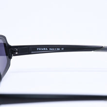 画像をギャラリービューアに読み込む, 極美品 PRADA プラダ スクエア サングラス アイウェア SPR68A 7AB-1A1 メタル プラスチック ブラック 中古 4a005169