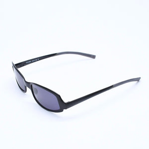 極美品 PRADA プラダ スクエア サングラス アイウェア SPR68A 7AB-1A1 メタル プラスチック ブラック 中古 4a005169