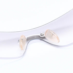 Christian Dior クリスチャンディオール MISS DIORELLA/N リムレスサングラス 22GHY サイズ125 シールド グレー シルバー 良品 中古 4a005018