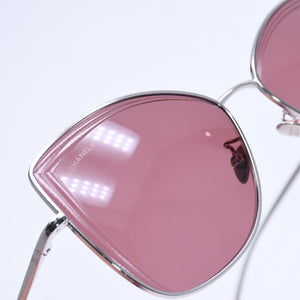 CHANEL Sunglasses Eyewear 4253 c.124/0H Size 59□15 140 Coco Mark Silver Wine Red Good Condition Used 4a005071
