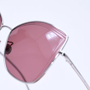CHANEL Sunglasses Eyewear 4253 c.124/0H Size 59□15 140 Coco Mark Silver Wine Red Good Condition Used 4a005071