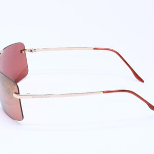 Very Good Condition Christian Dior MINI MOTARD Rimless Sunglasses Eyewear 36C Size 125 Red Gold Used 4a005005
