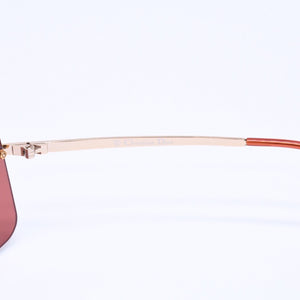 Very Good Condition Christian Dior MINI MOTARD Rimless Sunglasses Eyewear 36C Size 125 Red Gold Used 4a005005