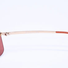 画像をギャラリービューアに読み込む, 極美品 Christian Dior クリスチャンディオール MINI MOTARD リムレス サングラス アイウェア 36C サイズ125 レッド ゴールド 中古 4a005005