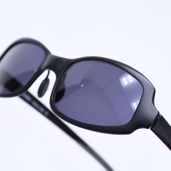 極美品 PRADA プラダ スクエア サングラス アイウェア SPR68A 7AB-1A1 メタル プラスチック ブラック 中古 4a005169