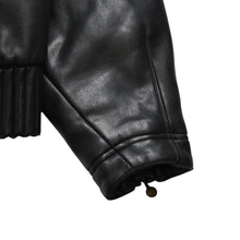 Load image into Gallery viewer, VERSACE SPORT ヴェルサーチ スポーツ フェイクレザーフーテッド ジャケット 303135 ブラック 赤チェックストライプ柄 46サイズ ゴールド金具 美品 中古 4a005004