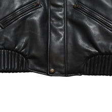 Load image into Gallery viewer, VERSACE SPORT ヴェルサーチ スポーツ フェイクレザーフーテッド ジャケット 303135 ブラック 赤チェックストライプ柄 46サイズ ゴールド金具 美品 中古 4a005004
