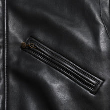 Load image into Gallery viewer, VERSACE SPORT ヴェルサーチ スポーツ フェイクレザーフーテッド ジャケット 303135 ブラック 赤チェックストライプ柄 46サイズ ゴールド金具 美品 中古 4a005004