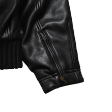 Load image into Gallery viewer, VERSACE SPORT ヴェルサーチ スポーツ フェイクレザーフーテッド ジャケット 303135 ブラック 赤チェックストライプ柄 46サイズ ゴールド金具 美品 中古 4a005004