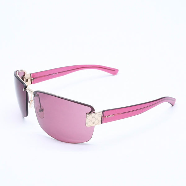 GUCCI Gucci Half Rim Sunglasses Eyewear GG1800/S NP4 Size 65□13 120 Wine Red Gold Good Condition Used 4a005061