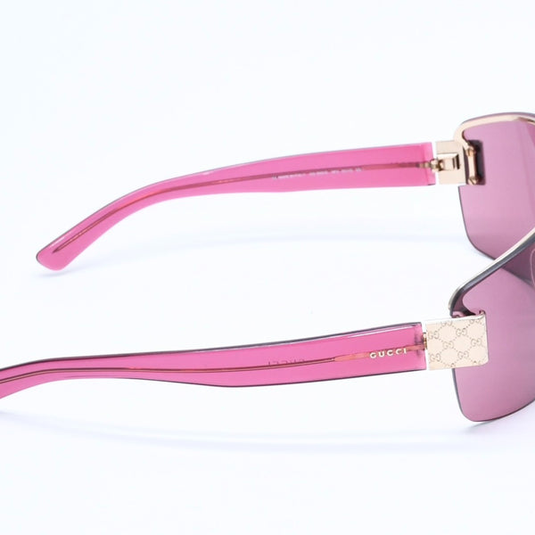 GUCCI Gucci Half Rim Sunglasses Eyewear GG1800/S NP4 Size 65□13 120 Wine Red Gold Good Condition Used 4a005061