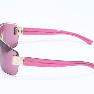 GUCCI Gucci Half Rim Sunglasses Eyewear GG1800/S NP4 Size 65□13 120 Wine Red Gold Good Condition Used 4a005061