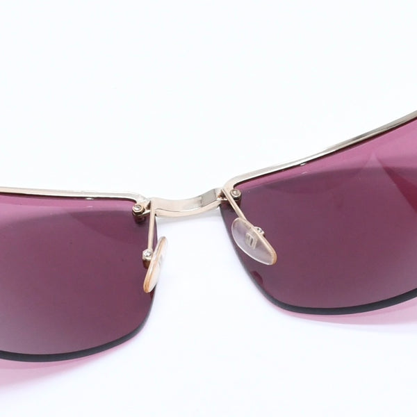 GUCCI Gucci Half Rim Sunglasses Eyewear GG1800/S NP4 Size 65□13 120 Wine Red Gold Good Condition Used 4a005061