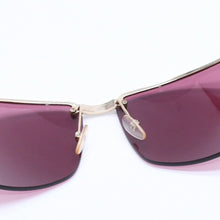 Load image into Gallery viewer, GUCCI グッチ ハーフリム サングラス アイウェア GG1800/S NP4 サイズ65□13 120 ワインレッド ゴールド 美品 中古 4a005061