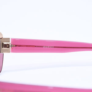 GUCCI Gucci Half Rim Sunglasses Eyewear GG1800/S NP4 Size 65□13 120 Wine Red Gold Good Condition Used 4a005061