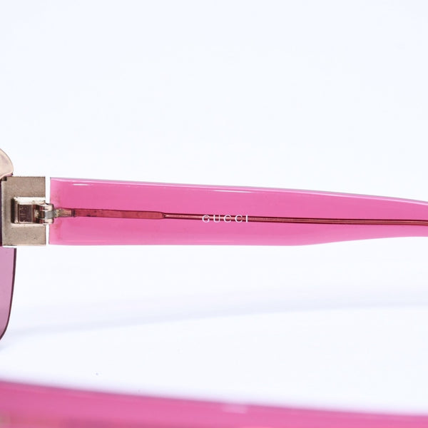 GUCCI Gucci Half Rim Sunglasses Eyewear GG1800/S NP4 Size 65□13 120 Wine Red Gold Good Condition Used 4a005061