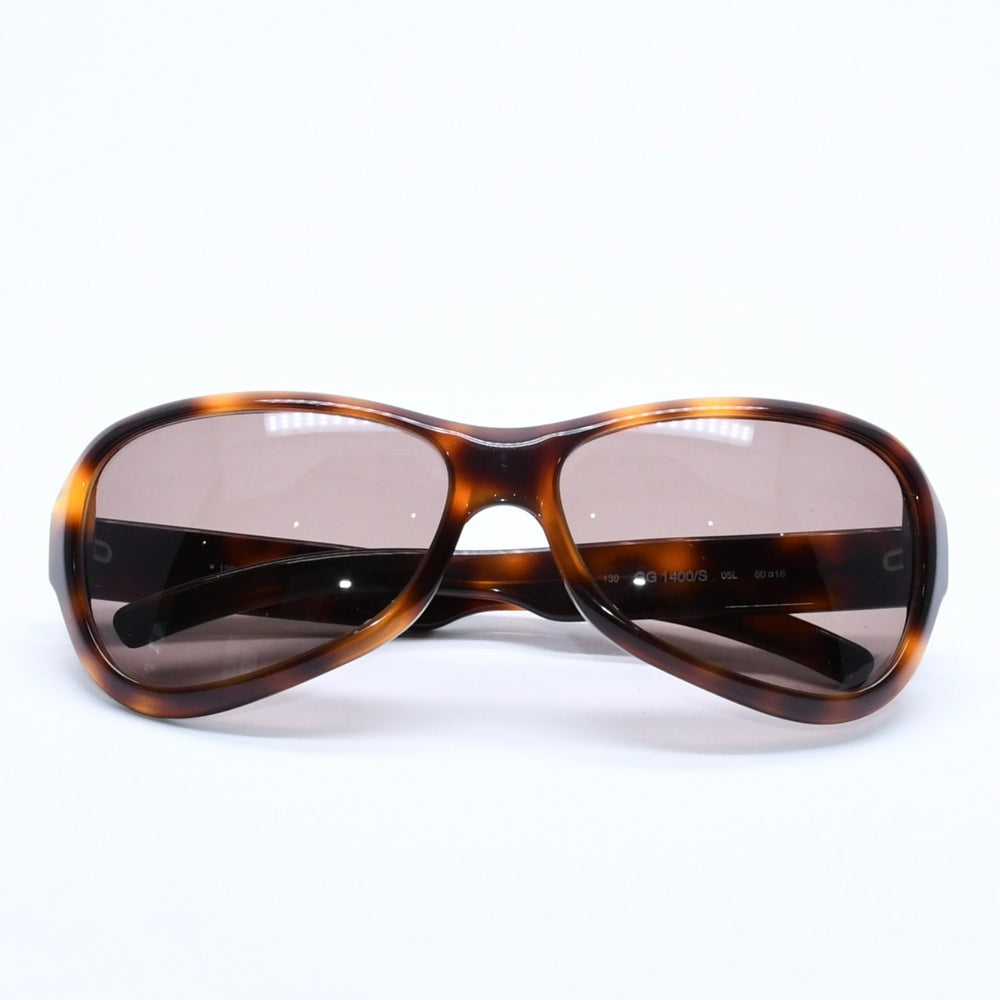 GUCCI グッチ サングラス アイウェア GG1400/S 05L サイズ60□16 130 べっ甲カラー ブラウン アセテート 美品 中古 4a005062