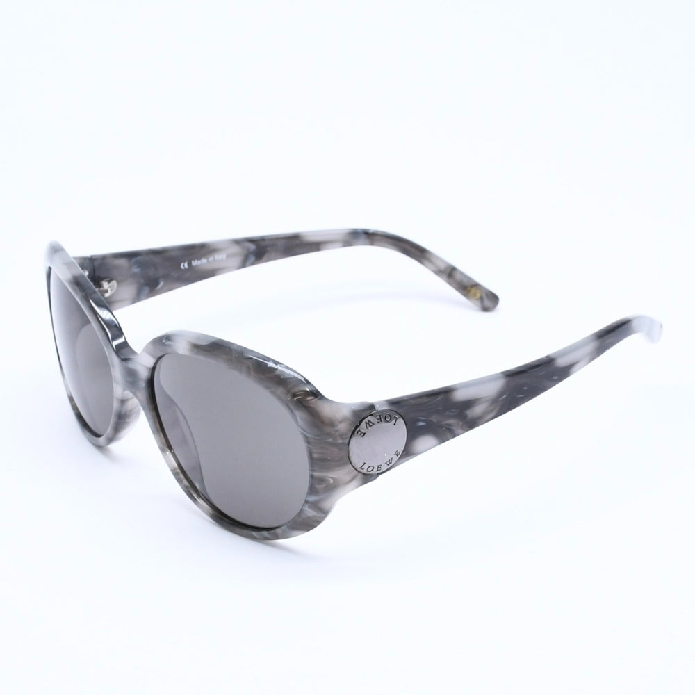 LOEWE ロエベ サングラス アイウェア SLW658G 03AM サイズ57□17 130 グレー マーブルカラー アセテート 美品 中古 4a005076