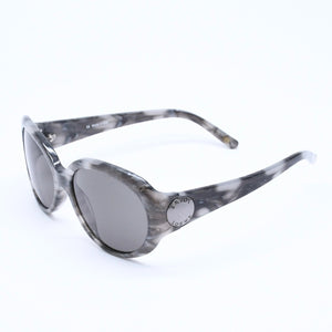 LOEWE ロエベ サングラス アイウェア SLW658G 03AM サイズ57□17 130 グレー マーブルカラー アセテート 美品 中古 4a005076