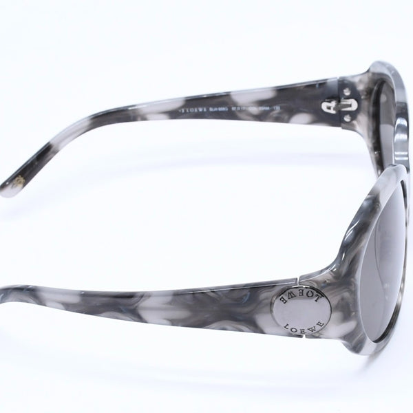 LOEWE ロエベ サングラス アイウェア SLW658G 03AM サイズ57□17 130 グレー マーブルカラー アセテート 美品 中古 4a005076