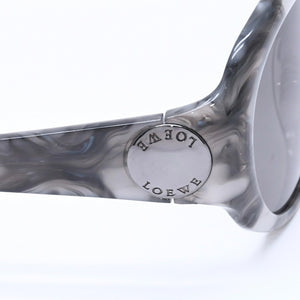 LOEWE ロエベ サングラス アイウェア SLW658G 03AM サイズ57□17 130 グレー マーブルカラー アセテート 美品 中古 4a005076
