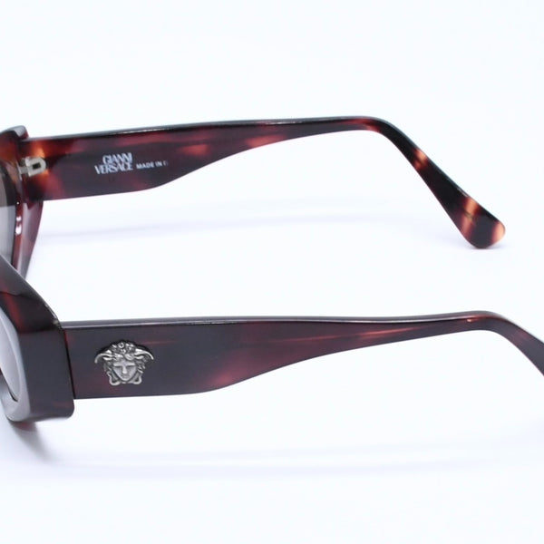 GIANNI VERSACE Gianni Versace Sunglasses Eyewear Medusa Tortoiseshell Color Brown Acetate Metal Good Condition Used 4a005019