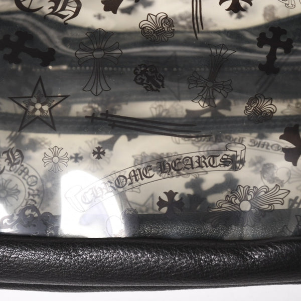 極美品 CHROME HEARTS クロムハーツ BACK TO SCHOOL VINYL バックトゥスクール ビニール バックパック レザー シルバー925 総柄 中古 4a005176