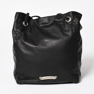 新品未使用 CHROME HEARTS クロムハーツ DIRTY KNEES CHIFFON ダーティニーズ シフォン ショルダーバッグ ラージダガー装飾 中古 4a005141