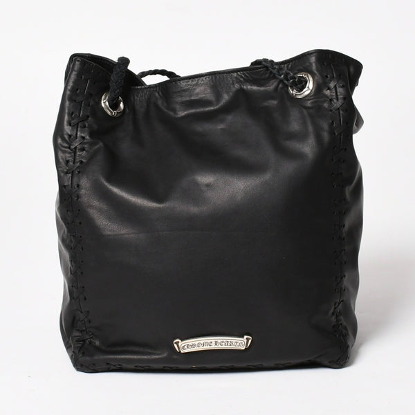 新品未使用 CHROME HEARTS クロムハーツ DIRTY KNEES CHIFFON ダーティニーズ シフォン ショルダーバッグ ラージダガー装飾 中古 4a005141