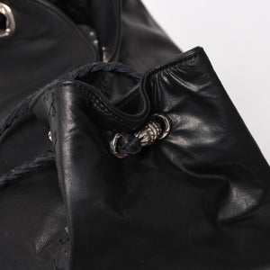新品未使用 CHROME HEARTS クロムハーツ DIRTY KNEES CHIFFON ダーティニーズ シフォン ショルダーバッグ ラージダガー装飾 中古 4a005141