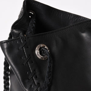 新品未使用 CHROME HEARTS クロムハーツ DIRTY KNEES CHIFFON ダーティニーズ シフォン ショルダーバッグ ラージダガー装飾 中古 4a005141