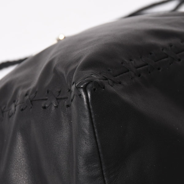 新品未使用 CHROME HEARTS クロムハーツ DIRTY KNEES CHIFFON ダーティニーズ シフォン ショルダーバッグ ラージダガー装飾 中古 4a005141