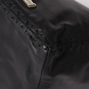 新品未使用 CHROME HEARTS クロムハーツ DIRTY KNEES CHIFFON ダーティニーズ シフォン ショルダーバッグ ラージダガー装飾 中古 4a005141