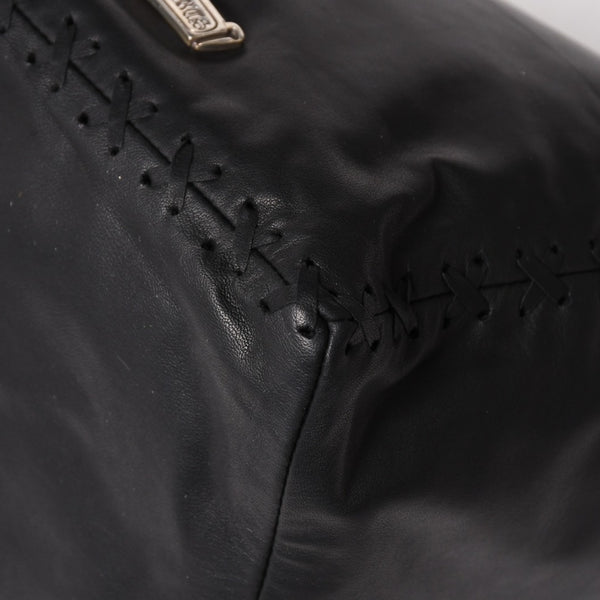 新品未使用 CHROME HEARTS クロムハーツ DIRTY KNEES CHIFFON ダーティニーズ シフォン ショルダーバッグ ラージダガー装飾 中古 4a005141