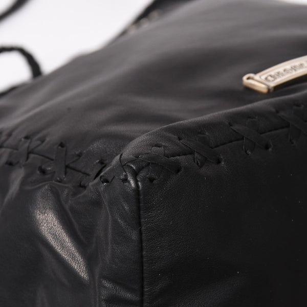 新品未使用 CHROME HEARTS クロムハーツ DIRTY KNEES CHIFFON ダーティニーズ シフォン ショルダーバッグ ラージダガー装飾 中古 4a005141