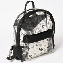 画像をギャラリービューアに読み込む, 極美品 CHROME HEARTS クロムハーツ BACK TO SCHOOL VINYL バックトゥスクール ビニール バックパック レザー シルバー925 総柄 中古 4a005176