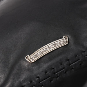 新品未使用 CHROME HEARTS クロムハーツ DIRTY KNEES CHIFFON ダーティニーズ シフォン ショルダーバッグ ラージダガー装飾 中古 4a005141
