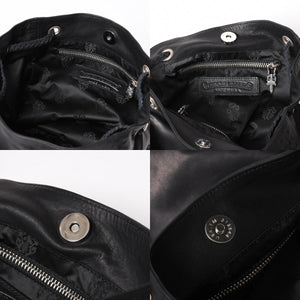 新品未使用 CHROME HEARTS クロムハーツ DIRTY KNEES CHIFFON ダーティニーズ シフォン ショルダーバッグ ラージダガー装飾 中古 4a005141