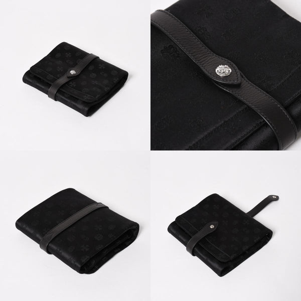 New and unused CHROME HEARTS JEWELRY CASE Jewelry case leather Harako cheetah pattern dagger brown green used 4a005142