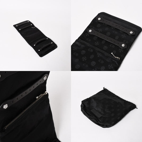 New and unused CHROME HEARTS JEWELRY CASE Jewelry case leather Harako cheetah pattern dagger brown green used 4a005142