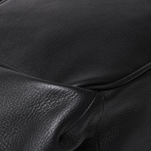新品同様 CHROME HEARTS クロムハーツ CHプラス レザーショルダーバッグ ダイパーバッグ ダガーチャーム CHクロス CHクロスパッチ ブラック レザー シルバー925 中古 4a005234