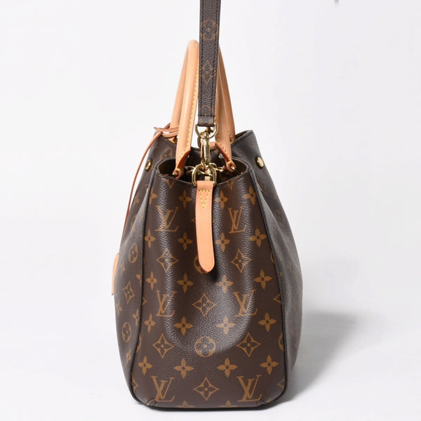 新品同様 LOUIS VUITTON ルイヴィトン モンテーニュMM モノグラム ハンドバッグ M41056 ブラウン 中古 4a004867