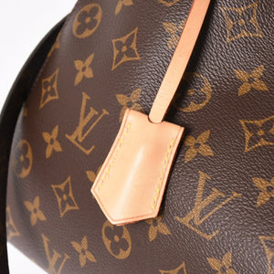 新品同様 LOUIS VUITTON ルイヴィトン モンテーニュMM モノグラム ハンドバッグ M41056 ブラウン 中古 4a004867