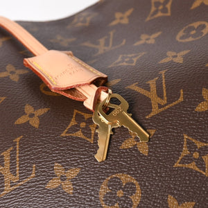新品同様 LOUIS VUITTON ルイヴィトン モンテーニュMM モノグラム ハンドバッグ M41056 ブラウン 中古 4a004867