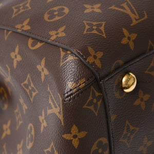 新品同様 LOUIS VUITTON ルイヴィトン モンテーニュMM モノグラム ハンドバッグ M41056 ブラウン 中古 4a004867