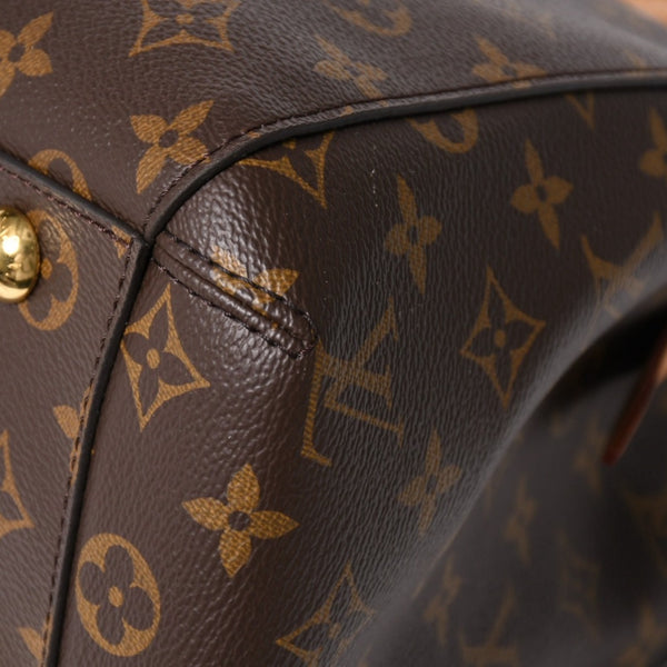 新品同様 LOUIS VUITTON ルイヴィトン モンテーニュMM モノグラム ハンドバッグ M41056 ブラウン 中古 4a004867