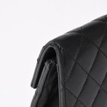 画像をギャラリービューアに読み込む, 極美品 CHROME HEARTS クロムハーツ ディナーバッグ クラッチバッグ ラージクロス マトラッセ ラムスキン ブラック 中古 4a005179