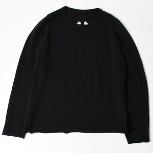 極美品 CHROME HEARTS クロムハーツ × LUCIEN PELLAT-FINET ルシアンペラフィネ ヴァインダガー ニットセーター ブラック 中古 4a005033